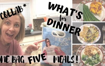 *COLLAB* // WHAT’S FOR DINNER // 5 FAMILY MEALS FROM ONE GROCERY BAG