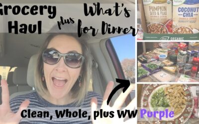 GROCERY HAUL + MINI WHAT’S FOR DINNER // WW PURPLE