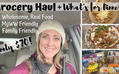 BUDGET GROCERY HAUL & MEAL PLAN // MOSTLY CLEAN, MYWW, & KID FRIENDLY