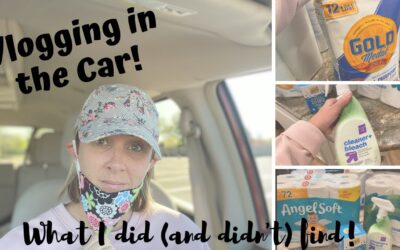 CHATTY CAR VLOG // PANDEMIC SHOPPING AND LOOKING FOR HARD TO FIND ITEMS