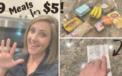 SUPER CHEAP, EMERGENCY BUDGET MEALS // BREAKFAST, LUNCH, DINNER FOR 3 DAYS FOR $5!