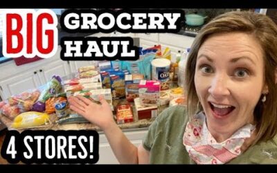 BIG GROCERY HAUL MULTIPLE STORES // HOW TO SAVE ON GROCERIES