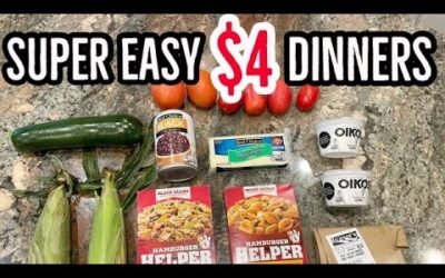 EASY EXTREME BUDGET MEALS // $4 FAMILY DINNERS