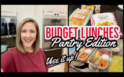 EASY BUDGET LUNCHES FROM THE PANTRY // SHELF COOKING, USE IT UP