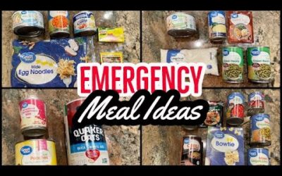 EMERGENCY FOOD STORAGE AND PREP// EASY MEALS FROM SHELF STABLE INGREDIENTS