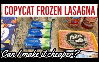 BUDGET FAMILY FREEZER MEALS // EASY LASAGNA CHEAPER THAN STORE BOUGHT?