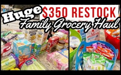 HUGE FAMILY GROCERY HAUL // RESTOCK THE KITCHEN