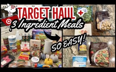 TARGET HAUL + EASY 3 INGREDIENT MEALS // SHOP WITH ME AT TARGET