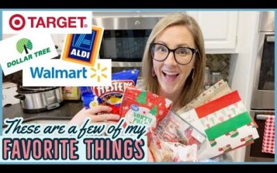 DOLLAR TREE, TARGET, WALMART, ALDI HOLIDAY FAVORITES // VLOGMAS 2021 SHOP WITH ME