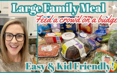 EASY LARGE FAMILY MEALS // FEED A CROWD ON A BUDGET!