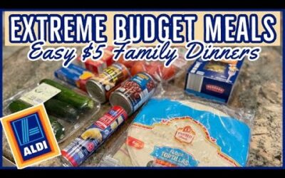 💵 ALDI BUDGET FAMILY MEALS // $5 DINNERS, KID FRIENDLY