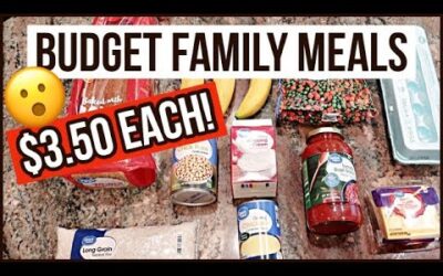 EXTREME BUDGET FAMILY MEALS FOR $10 A DAY // SUPER EASY AND CHEAP MEALS