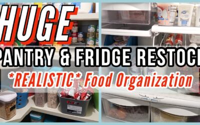 KITCHEN RESTOCK & ORGANIZATION FOR EASY MEAL PREP // GETTING BACK IN A ROUTINE