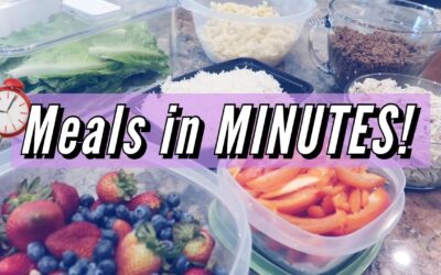 SUPER EASY Meal Prep for SUPER BUSY weeks! // Make MEALS in MINUTES!