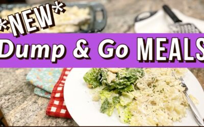 EASY DUMP & GO MEALS for when you’re TIRED OF COOKING // CROCKPOT CASSEROLE SHEET PAN THROW & GO