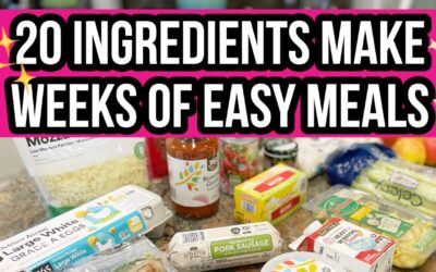 EASY & BUDGET FRIENDLY MEALS from just 20 INGREDIENTS // CAPSULE MEAL PLAN 2022