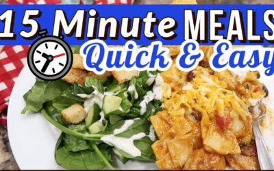 ⏲ QUICK & EASY MEALS Ready in 15 Minutes or LESS! // Fast, Affordable, Family Friendly VLOGMAS 2022