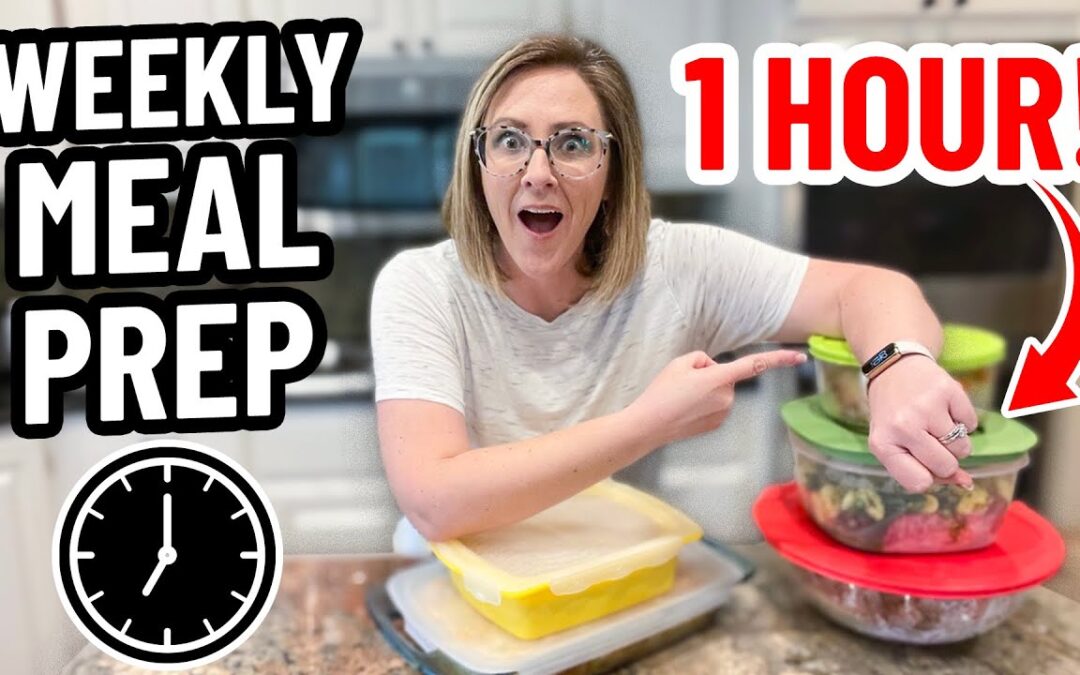 A WEEK OF MEALS in JUST 1 HOUR! // Huge Family Meal Prep, Quick & Easy