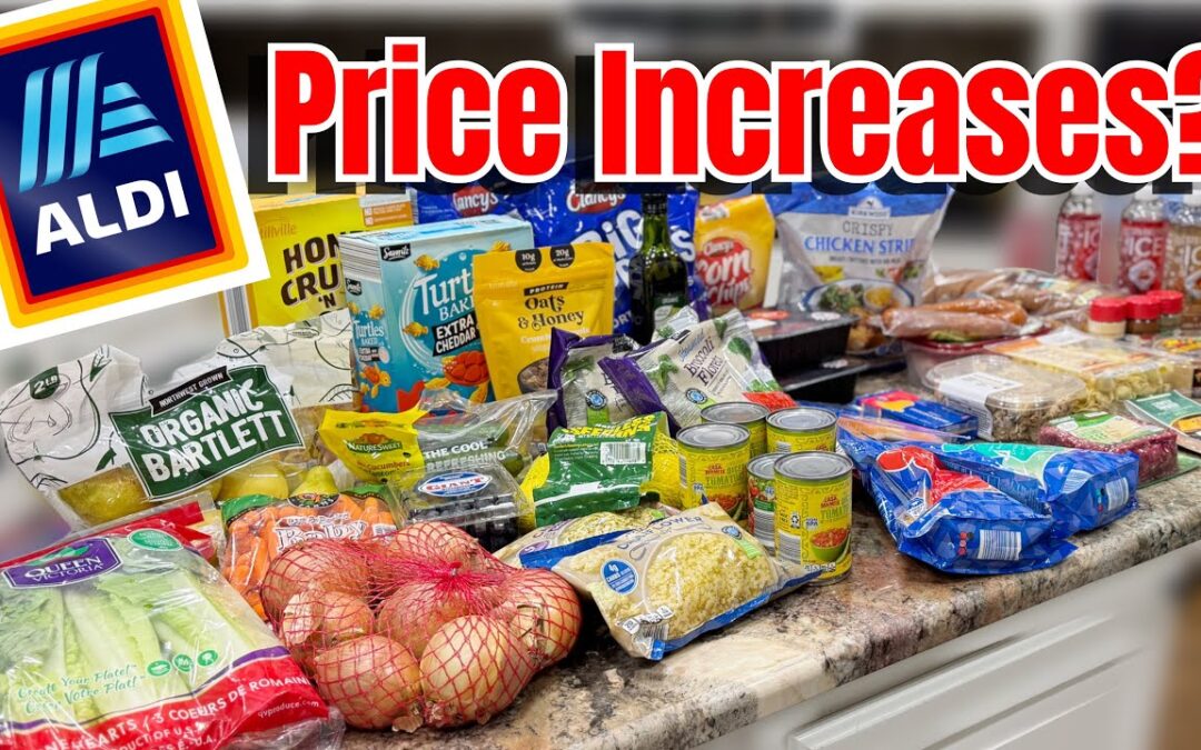 INFLATION? Aldi Haul & Meal Plan with Price Comparison